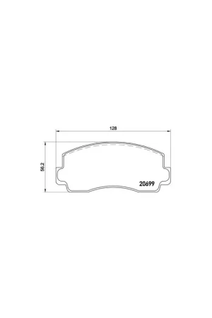 PASTILLA DE FRENO P54002 BREMBO - MITSUBISHI GALANT Mk II Ranchera familiar (A16_V) - Eje delantero Oferta