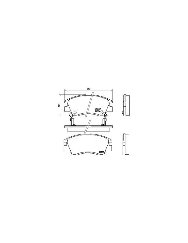 Bestseller PASTILLA DE FRENO P54008 BREMBO - MITSUBISHI L 300 Caja/Chasis (P1_T ) - Eje delantero