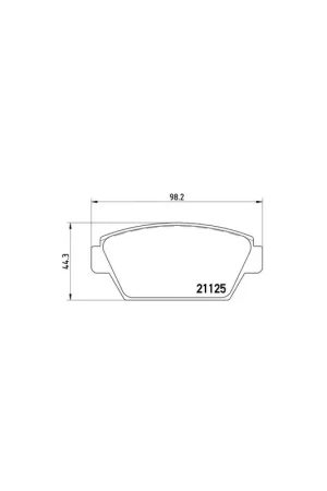 Alta Calidad PASTILLA DE FRENO P54010 BREMBO - MITSUBISHI GALANT Mk IV Sedán (E3_A) - Eje trasero
