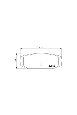 PASTILLA DE FRENO P54011 BREMBO - MITSUBISHI PAJERO/SHOGUN I Todo terreno, abierta (L04_G) - Eje trasero Popular