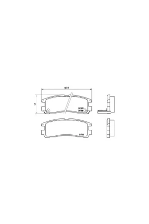 Precio De Fábrica PASTILLA DE FRENO P54012 BREMBO - MITSUBISHI SIGMA (F2_A, F1_A) - Eje trasero