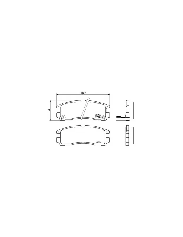 Original PASTILLA DE FRENO P54012 BREMBO - MITSUBISHI PAJERO IO (H6_W, H7_W) - Eje trasero