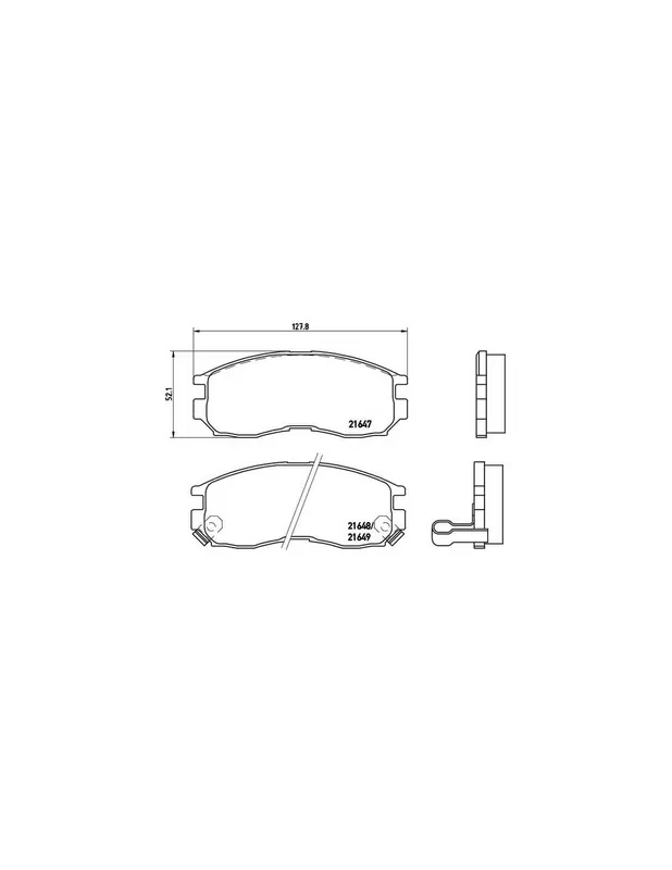 PASTILLA DE FRENO P54014 BREMBO - MITSUBISHI ECLIPSE Mk II (D3_A) - Eje delantero Favorito De Clientes
