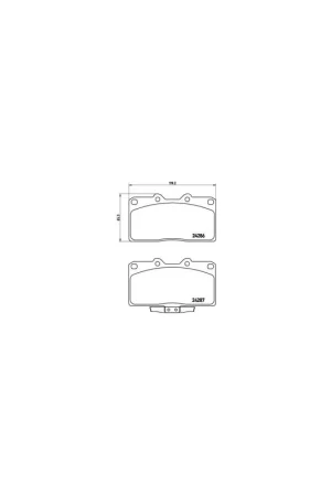 Oferta Limitada PASTILLA DE FRENO P54019 BREMBO - MITSUBISHI 3000 GT Coupé (Z16A) - Eje delantero