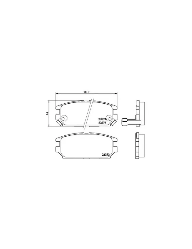 Moderno PASTILLA DE FRENO P54025 BREMBO - MITSUBISHI NIMBUS (N9_W, N8_W) - Eje trasero