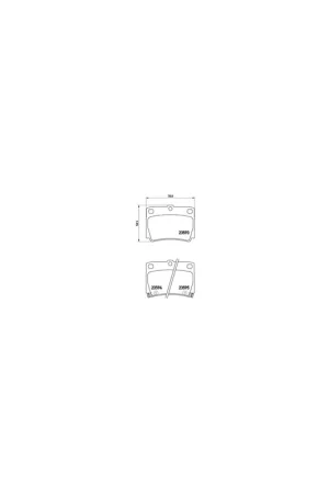 Ocasión Especial PASTILLA DE FRENO P54026 BREMBO - MITSUBISHI SHOGUN SPORT VAN (K90) - Eje trasero