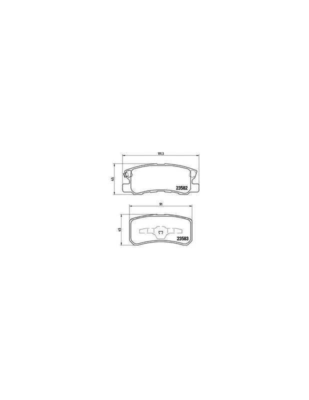 Mejor Calidad PASTILLA DE FRENO P54031 BREMBO - JEEP PATRIOT (MK74) - Eje trasero