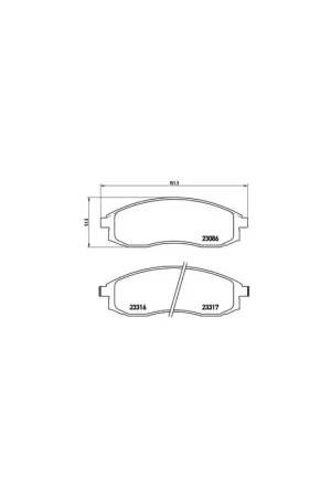 PASTILLA DE FRENO P54032 BREMBO - NISSAN MAXIMA Station Wagon - Eje delantero Marca Reconocida