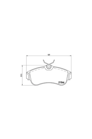 PASTILLA DE FRENO P56022 BREMBO - NISSAN PRIMERA (P11) - Eje delantero De Moda