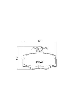 PASTILLA DE FRENO P56024 BREMBO - NISSAN SENTRA II (N16) - Eje trasero No Te Lo Pierdas