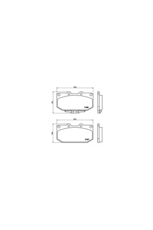 PASTILLA DE FRENO P56025 BREMBO - SUBARU IMPREZA Fastback - Eje delantero Solo Por Tiempo Limitado