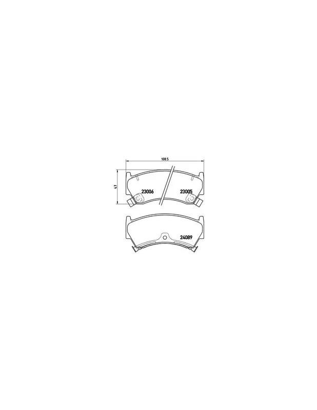 Oferta Especial PASTILLA DE FRENO P56026 BREMBO - NISSAN PULSAR I Fastback (N15) - Eje delantero
