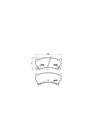 Nueva Colección PASTILLA DE FRENO P56026 BREMBO - NISSAN SENTRA I (N15) - Eje delantero