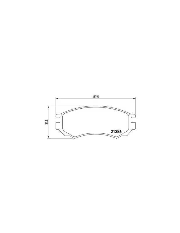 PASTILLA DE FRENO P56028 BREMBO - NISSAN NX/NXR (B13) - Eje delantero Rebajas