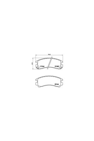 Precio De Fábrica PASTILLA DE FRENO P56018 BREMBO - NISSAN PULSAR II Fastback (N13) - Eje delantero