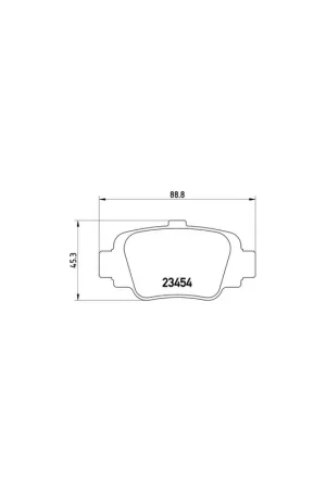 PASTILLA DE FRENO P56032 BREMBO - NISSAN MARCH II (K11) - Eje trasero Última Oportunidad