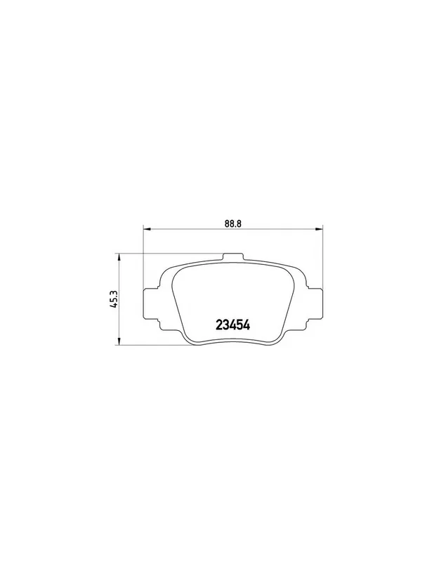 PASTILLA DE FRENO P56032 BREMBO - NISSAN MARCH II (K11) - Eje trasero Última Oportunidad