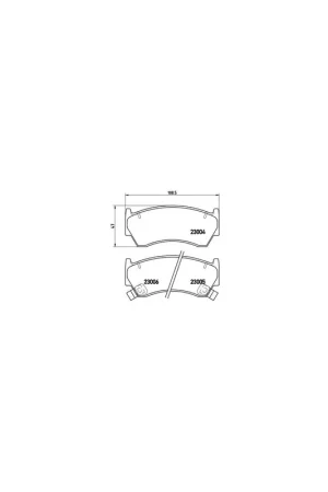 Auténtico PASTILLA DE FRENO P56033 BREMBO - NISSAN PULSAR I Fastback (N15) - Eje delantero