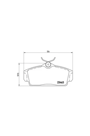 Entrega Rápida PASTILLA DE FRENO P56036 BREMBO - NISSAN PRIMERA (P11) - Eje delantero