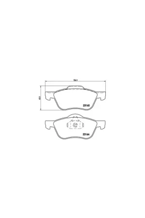Envío Exprés PASTILLA DE FRENO P56037 BREMBO - NISSAN PRIMERA (P11) - Eje delantero