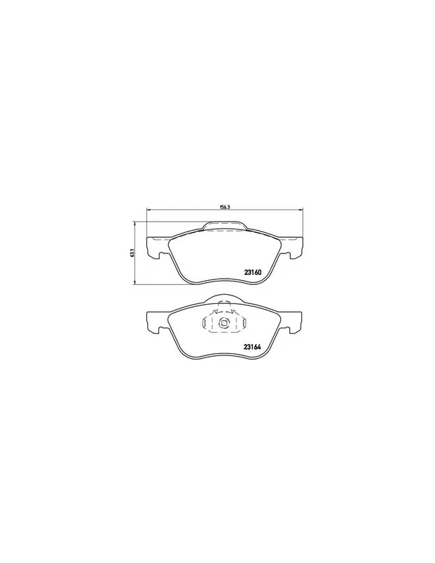 Envío Exprés PASTILLA DE FRENO P56037 BREMBO - NISSAN PRIMERA (P11) - Eje delantero