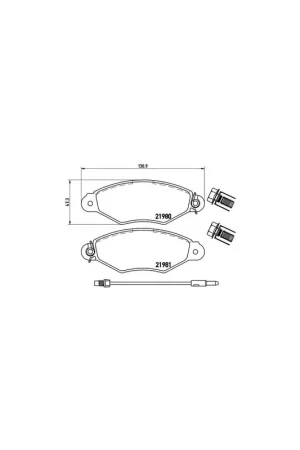 Precio Bajo PASTILLA DE FRENO P56038 BREMBO - RENAULT KANGOO Rapid (FC0/1_) - Eje delantero