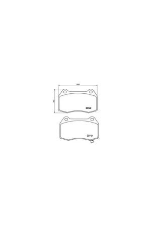 PASTILLA DE FRENO P56047 BREMBO - NISSAN FAIRLADY Z (Z33) - Eje delantero Garantía Incluida