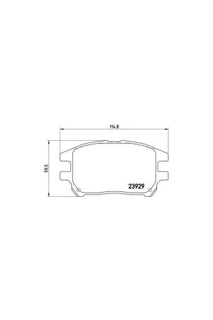 PASTILLA DE FRENO P 56 050 BREMBO - LEXUS RX (MCU15) - Eje delantero Económico