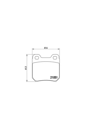 PASTILLA DE FRENO P59010 BREMBO - OPEL OMEGA A (16_, 17_, 19_) - Eje trasero Premium