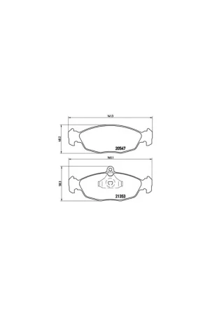 Súper Precio PASTILLA DE FRENO P59011 BREMBO - CHEVROLET CORSA Ranchera familiar - Eje delantero