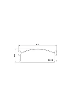 PASTILLA DE FRENO P59008 BREMBO - ISUZU MIDI Van (94000, 98000) - Eje delantero Envío Gratis