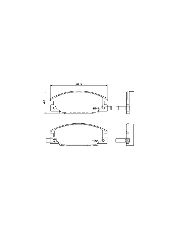 PASTILLA DE FRENO P59015 BREMBO - ISUZU FASTER (KB) - Eje delantero Directo De Fábrica