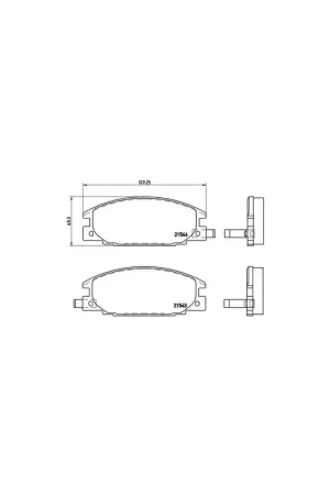 Última Versión PASTILLA DE FRENO P59015 BREMBO - ISUZU BIGHORN (UBS) - Eje delantero