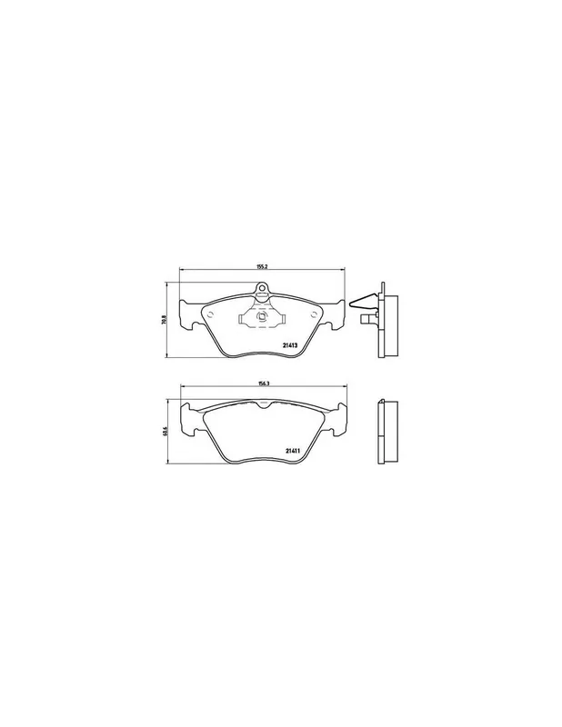 Venta Final PASTILLA DE FRENO P59019 BREMBO - SAAB 900 Mk II Coupé - Eje delantero
