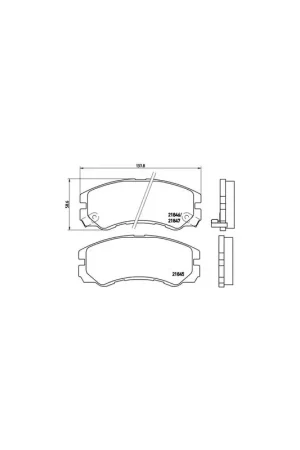 PASTILLA DE FRENO P59020 BREMBO - OPEL FRONTERA A (5_MWL4) - Eje delantero Ocasión Especial
