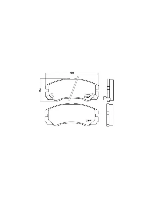 PASTILLA DE FRENO P59020 BREMBO - ISUZU TROOPER - Eje delantero Compra Hoy