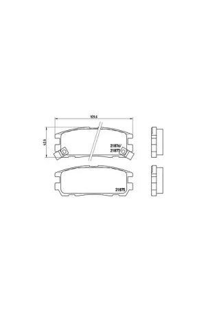 PASTILLA DE FRENO P59021 BREMBO - OPEL MONTEREY A (UBS_) - Eje trasero A Buen Precio