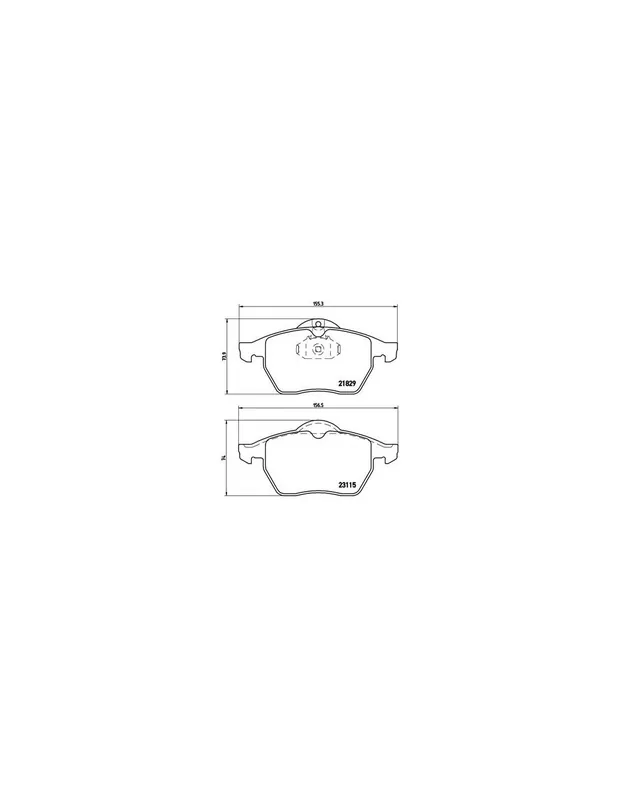 Mayoreo PASTILLA DE FRENO P59022 BREMBO - OPEL VECTRA B Fastback (38_) - Eje delantero