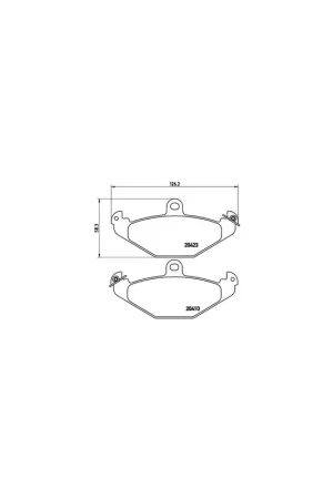 Compra Hoy PASTILLA DE FRENO P59026 BREMBO - LOTUS ELISE - Eje trasero