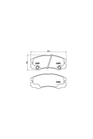 Nuevo Modelo PASTILLA DE FRENO P59033 BREMBO - OPEL FRONTERA B (6B_) - Eje delantero