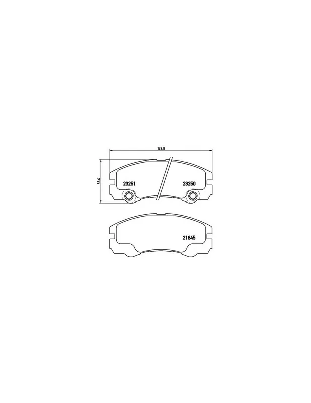 Nuevo Modelo PASTILLA DE FRENO P59033 BREMBO - OPEL FRONTERA B (6B_) - Eje delantero