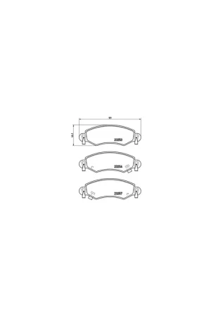 Mejor Precio PASTILLA DE FRENO P59035 BREMBO - OPEL AGILA (A) (H00) - Eje delantero