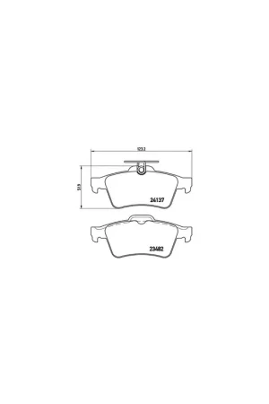 Profesional PASTILLA DE FRENO P 59 042 BREMBO - FORD FOCUS II (DA_) - Eje trasero