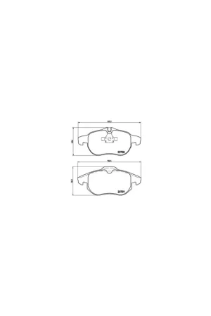 Últimas Unidades PASTILLA DE FRENO P59043 BREMBO - OPEL ASTRA H (L48) - Eje delantero