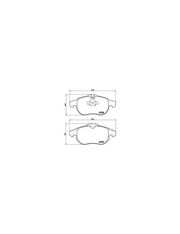 PASTILLA DE FRENO P59043 BREMBO - OPEL VECTRA C - Eje delantero Auténtico