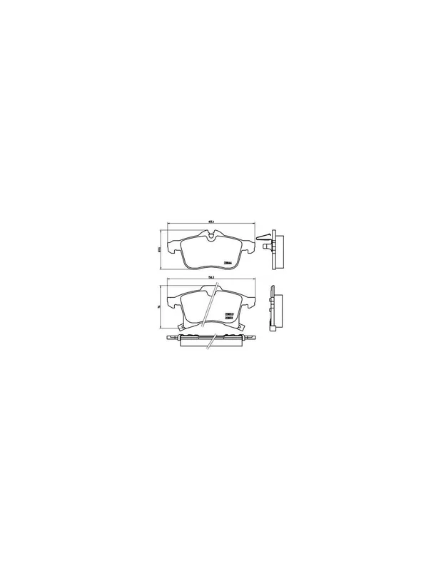 Premium PASTILLA DE FRENO P59045 BREMBO - OPEL ASTRA G Delvan (F70) - Eje delantero