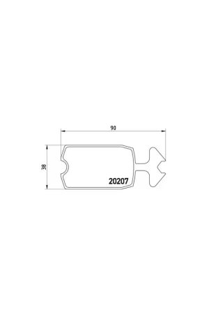 PASTILLA DE FRENO P61002 BREMBO - CITROËN MEHARI - Eje delantero Última Oportunidad