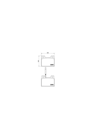 Compra Ahora PASTILLA DE FRENO P61005 BREMBO - PEUGEOT 505 Break (551D) - Eje trasero
