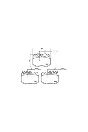 Oferta De Temporada PASTILLA DE FRENO P61031 BREMBO - CITROËN C15 (VD-_) - Eje delantero