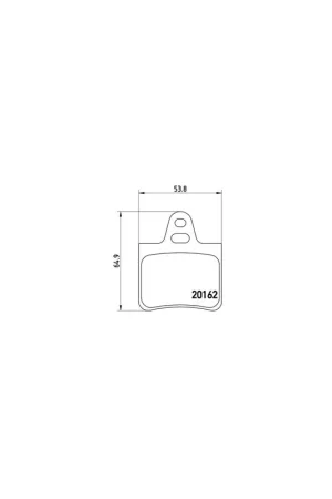 Premium PASTILLA DE FRENO P61037 BREMBO - CITROËN XANTIA (X2) - Eje trasero